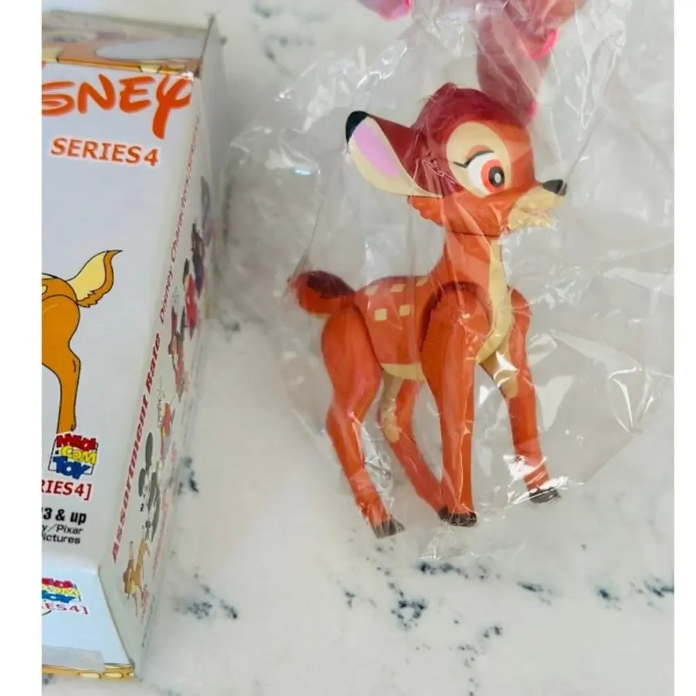 Disney Character Series 4 Figure Bambi  2000s Kubrick Vintage Rare BG35